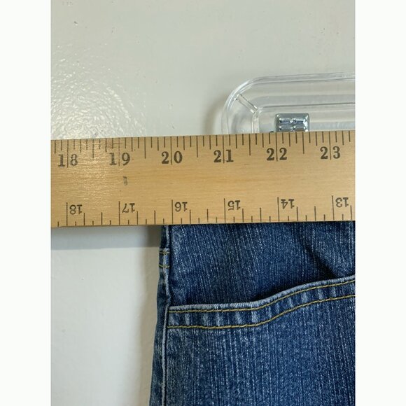 Tapemeasure Women’s Raw Hem Waist Embroidered Flare Jean Size 12 Boho Festival - Picture 3 of 12